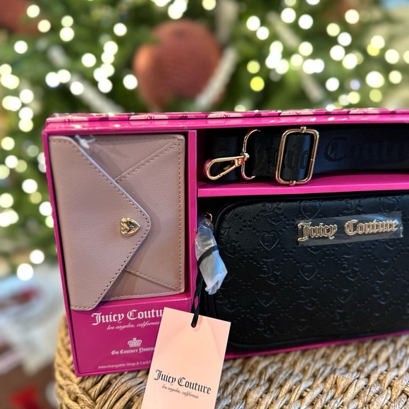 Juicy couture crossbody shoulder bag purse wallet straps gift Christmas - Picture 2 of 9